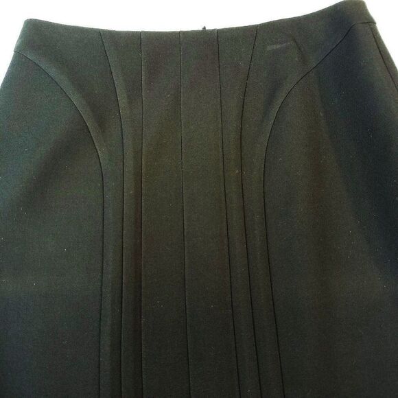 BOSS by Hugo Boss VILADI Pencil Skirt Black Size 4 Decorative Seams Front - Picture 2 of 13
